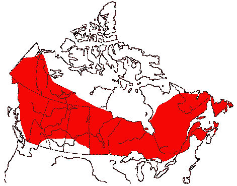 Map of Common Goldeneye in Canada
