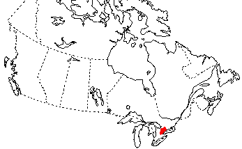 Map of Jefferson Salamander in Canada