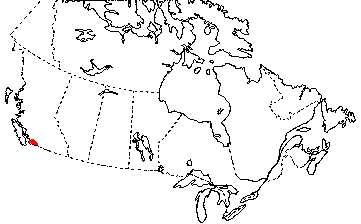 Map of Pacific Giant Salamander in Canada
