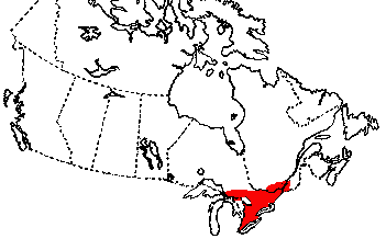 Map of Milk Snake in Canada