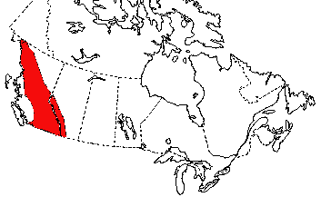 Map of Spotted Frog in Canada