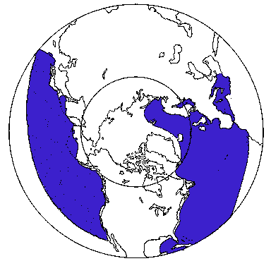Map of Sei Whale in Canada