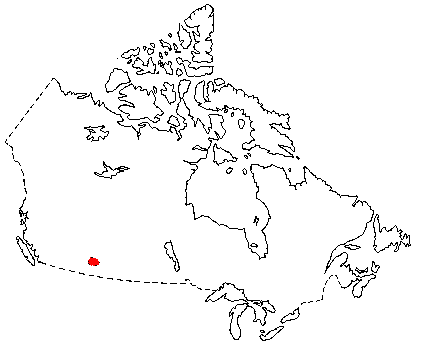 Map of Ord's Kangaroo Rat in Canada