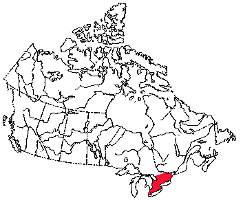 Map of Southern Flying Squirrel in Canada