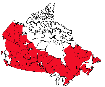 Map of Muskrat in Canada