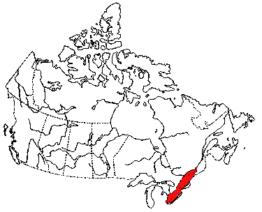 Map of River-bank Looping Snail in Canada