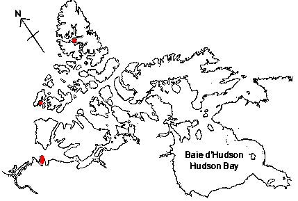 Map of <i>Siphonodentalium lobatum</i> in Canada