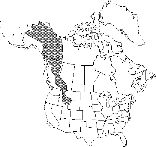 Map of <i>Anemone drummondii lithophila</i> in Canada