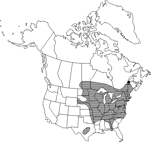 Map of Canadian columbine in Canada