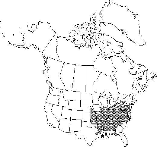 Map of Pawpaw, dog-banana, Indian-banana in Canada