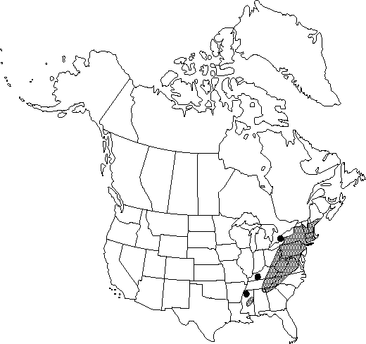 Map of Sweet birch, cherry birch in Canada
