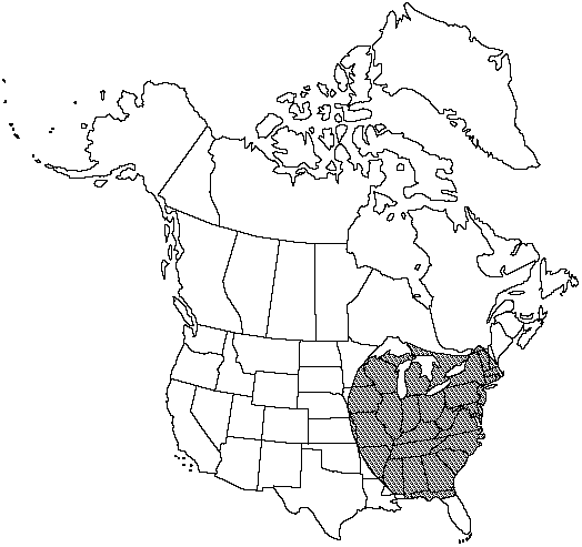 Map of Narrow-leaved glade fern, narrow-leaved-spleenwort, glade fern in Canada