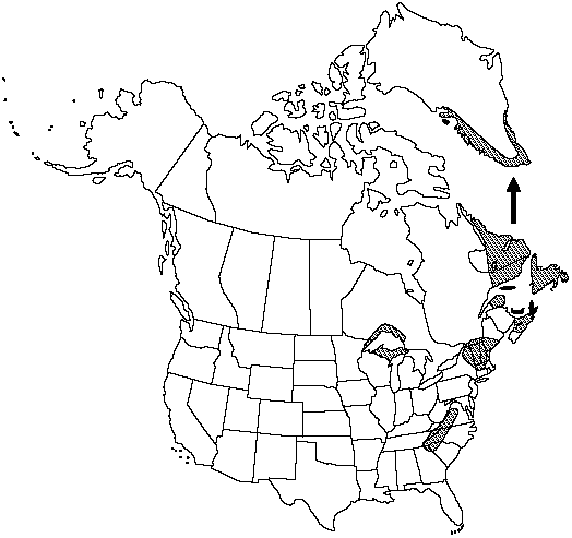 Map of Mountain fir-moss in Canada