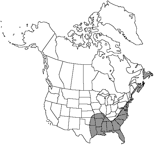 Map of Appressed bog club-moss in Canada
