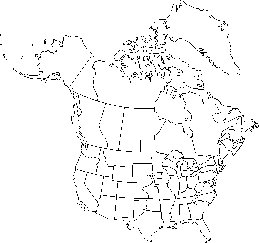 Map of Red mulberry in Canada