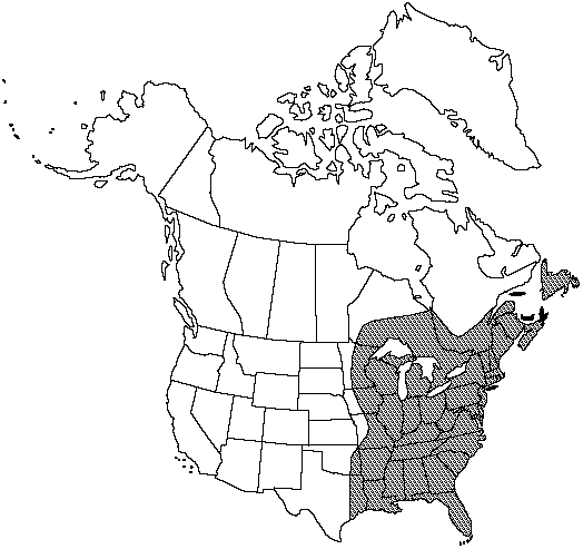 Map of <i>Osmunda regalis spectabilis </i> in Canada