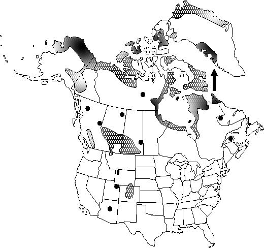 Map of <i>Ranunculus pedatifidus affinis </i> in Canada