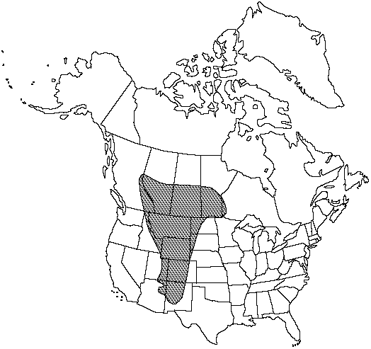 Map of Prairie club-moss, Rocky Mountains spike-moss in Canada