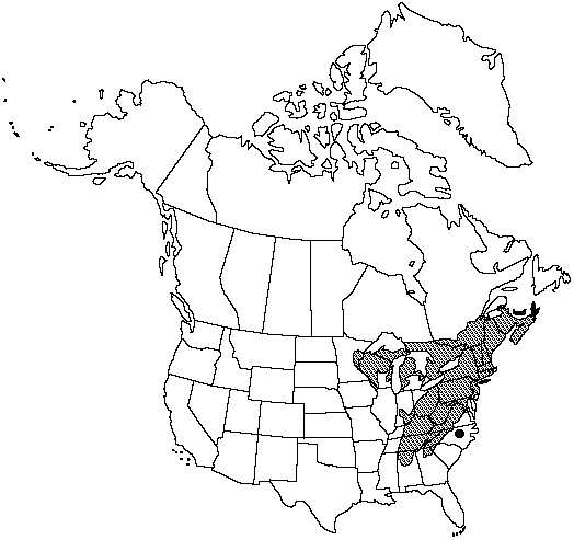 Map of Eastern hemlock in Canada