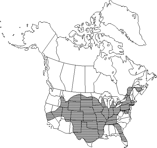 Map of Siberian elm in Canada