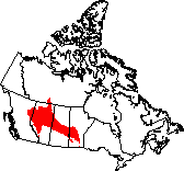 Map of the Boreal Plains ecozone