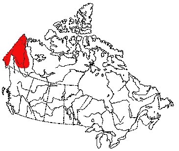 Map of Singing Vole in Canada