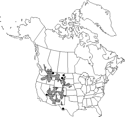 Map of Rocky Mountain ponderosa pine in Canada
