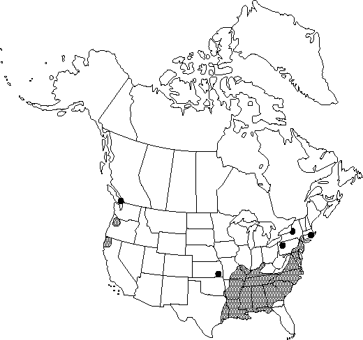 Map of <i>Ranunculus sardous</i> in Canada